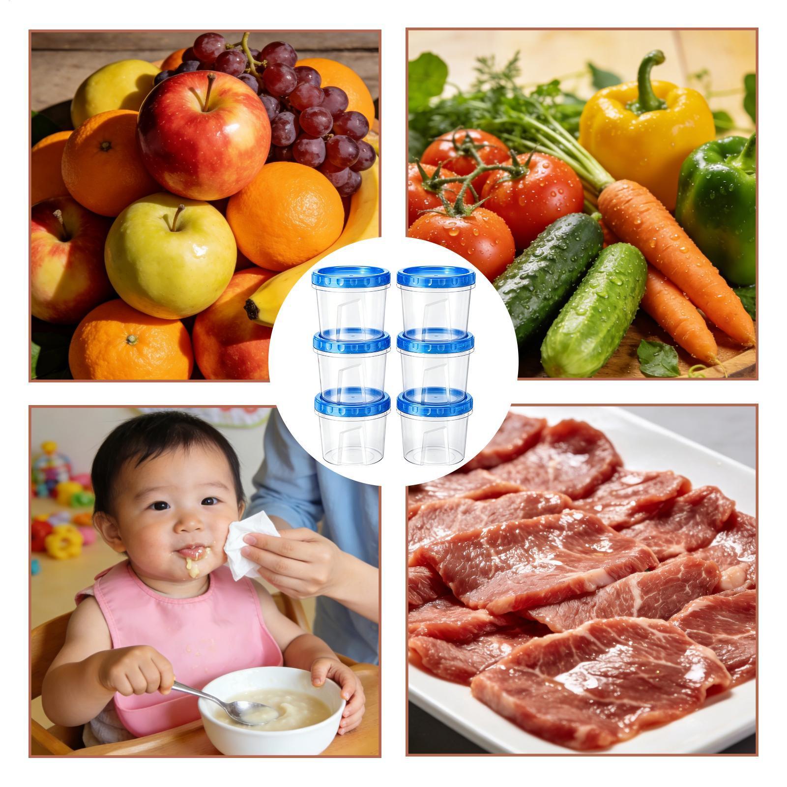 Food Storage Containers - Contenedores para congelador para almacenamiento de