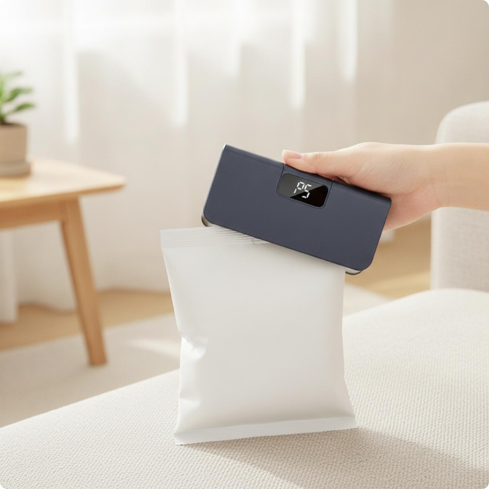 Food Storage Bag - Sellador de Bolsas con Pantalla Digital