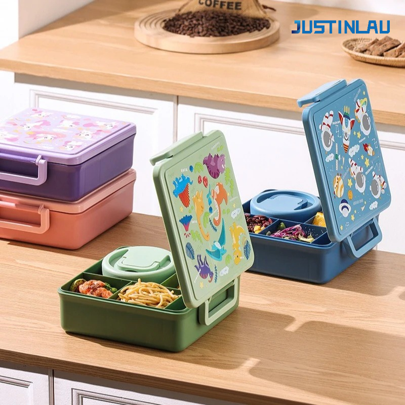 Food Storage Oven Safe - Fiambrera de dibujos animados para ensalada