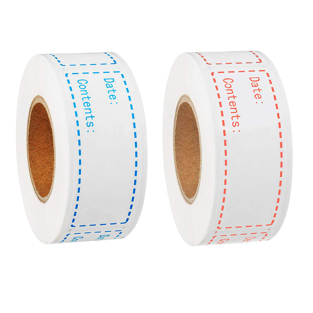 2 rollos de etiquetas rectangu - Food Storage Labels reseña y precio