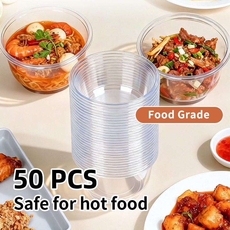 Tazones Desechables de Plástic - Food Storage Meals reseña y precio